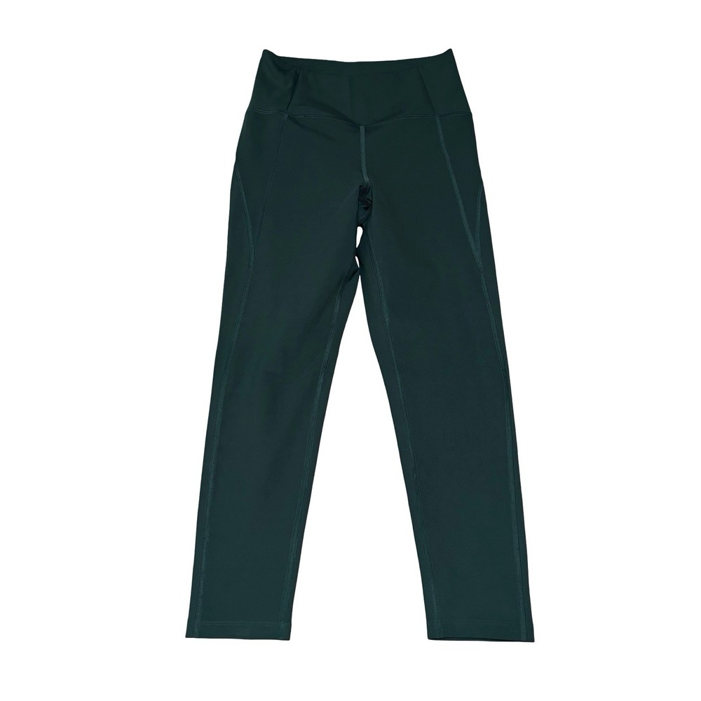 Girlfriend Collective Women's Mid Rise Athletic Yoga Leggings Green Sz M 27x23.5